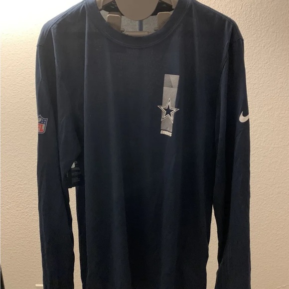 NWT Men’s Nike Dri-FIT Dallas Cowboys L/S T-Shirt (M) - Picture 1 of 6